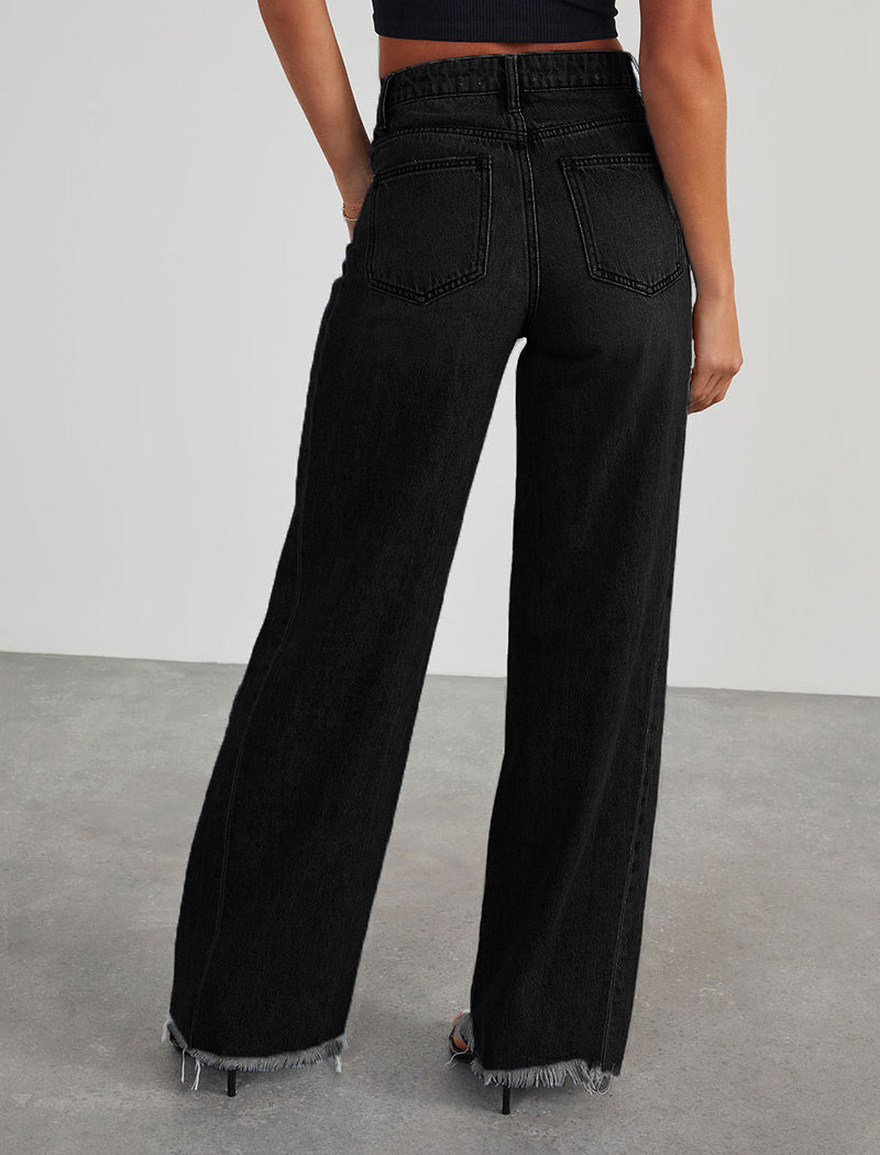 High-Waisted Wide-Leg Jeans