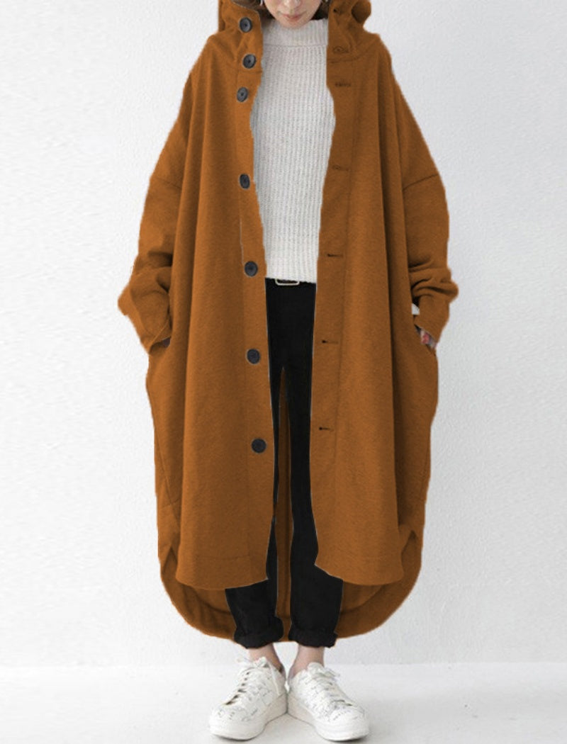 Hooded Mid-Length Coat