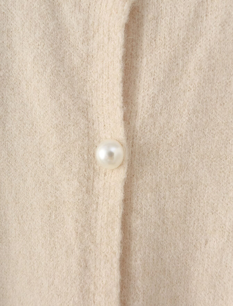 Bow Accent Knit Cardigan
