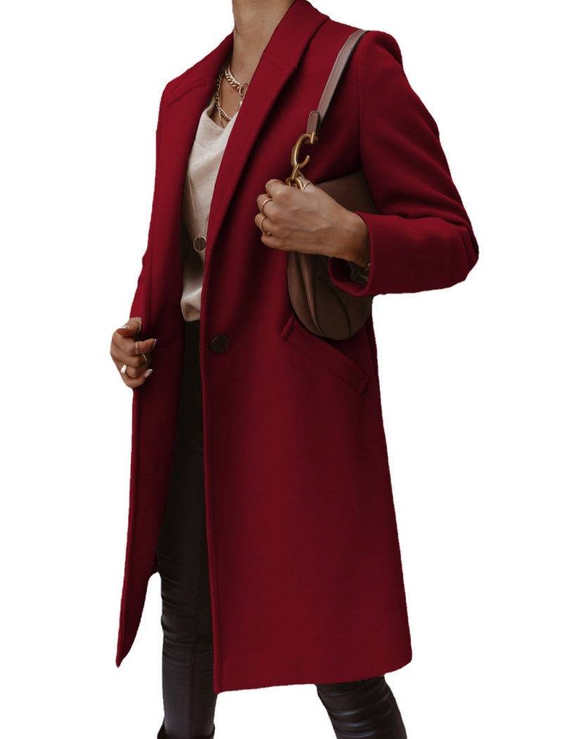 Tailored Longline Button-Up Coat