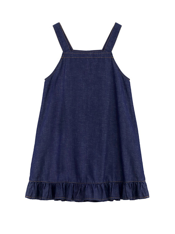 Ruffle Denim Mini Dress