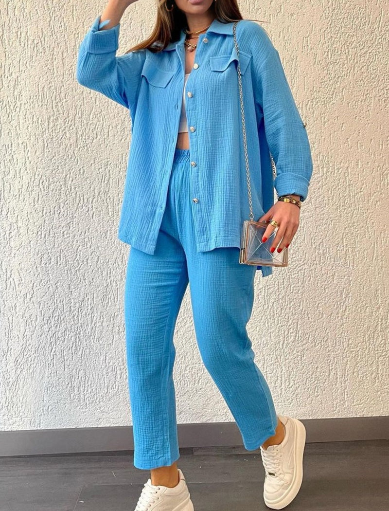 Textured Two-Piece Lounge Set