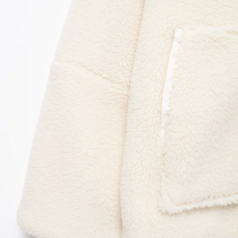 Zip-Up Fleece Jacket with Pockets