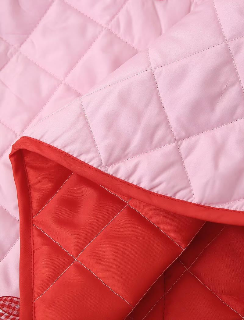 Bow-Detailed Quilted Jacket