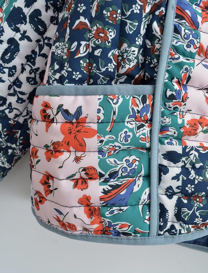 Patchwork Cropped Jacket