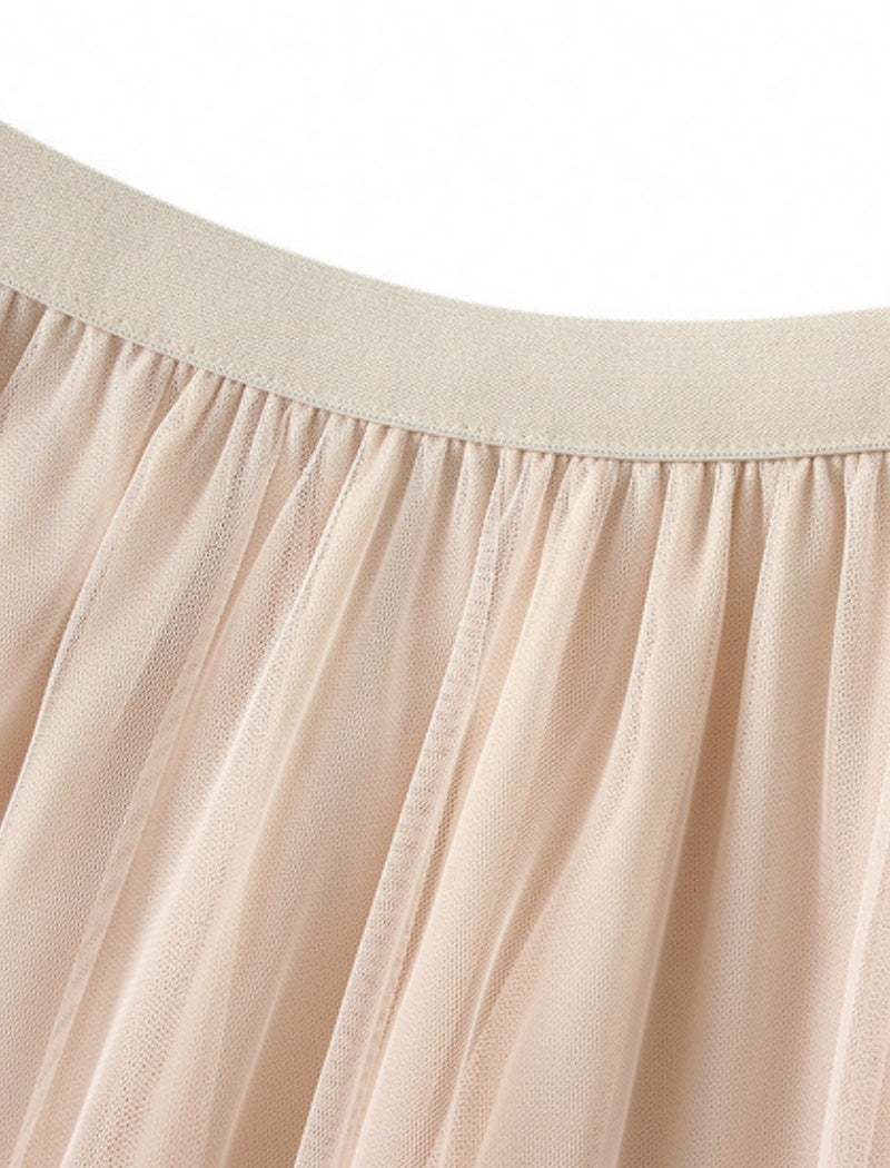 Layered Ruffle Maxi Skirt