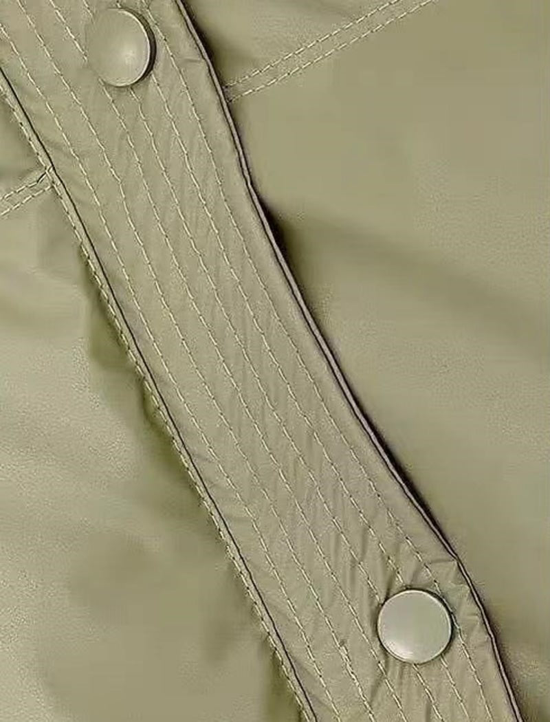 PU Leather Puffer Coat