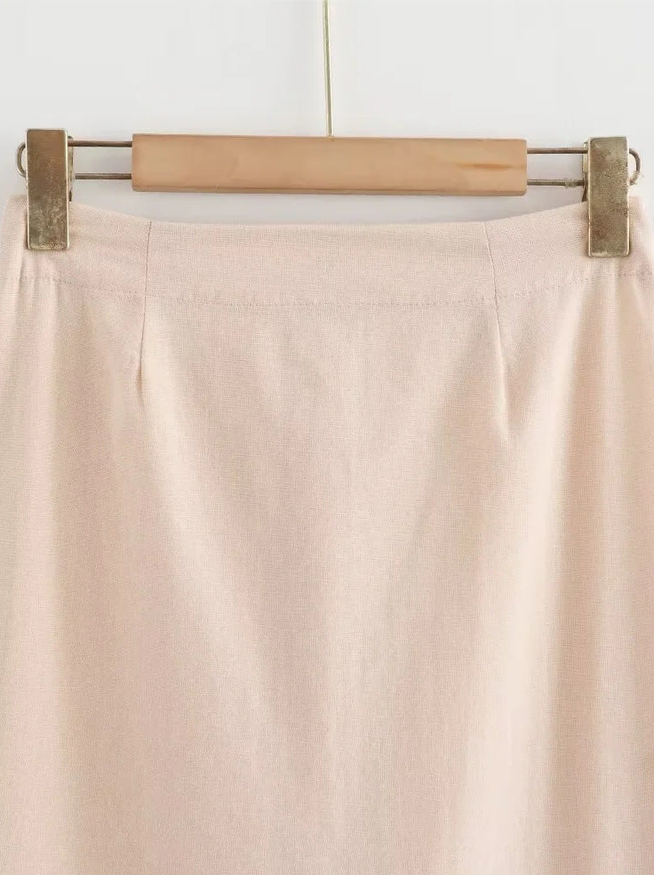 Pleated Vest and Skirt Set