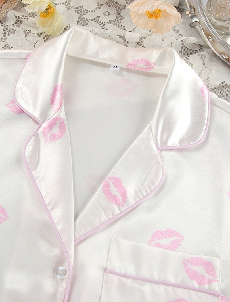 Three-Piece Printed Pajama Set