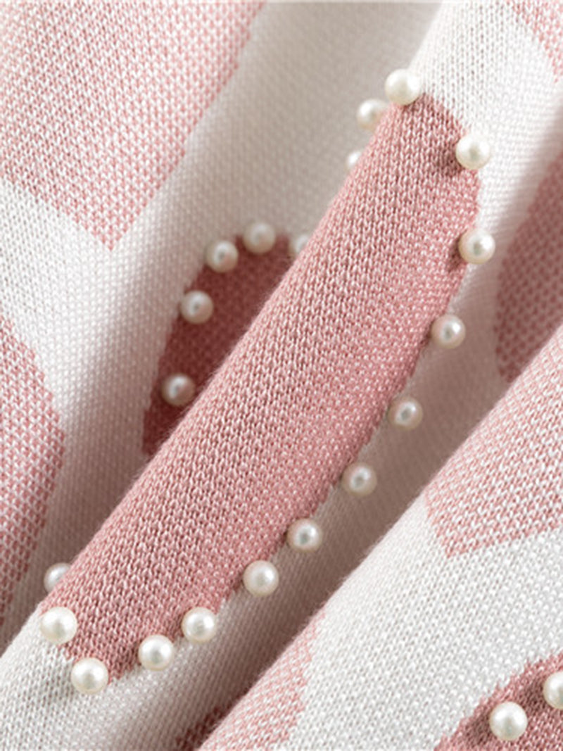 Heart Print Sweater and Jogger Set