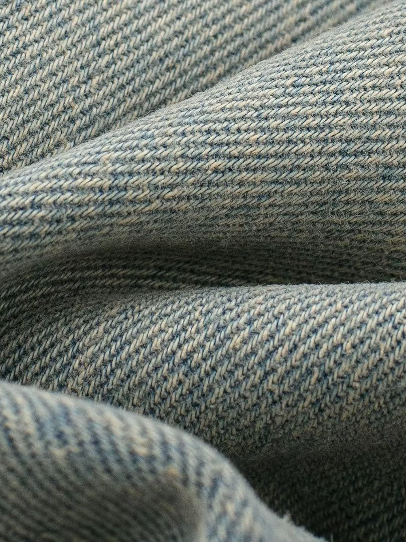 Distressed Zip-Up Crop Denim Jacket