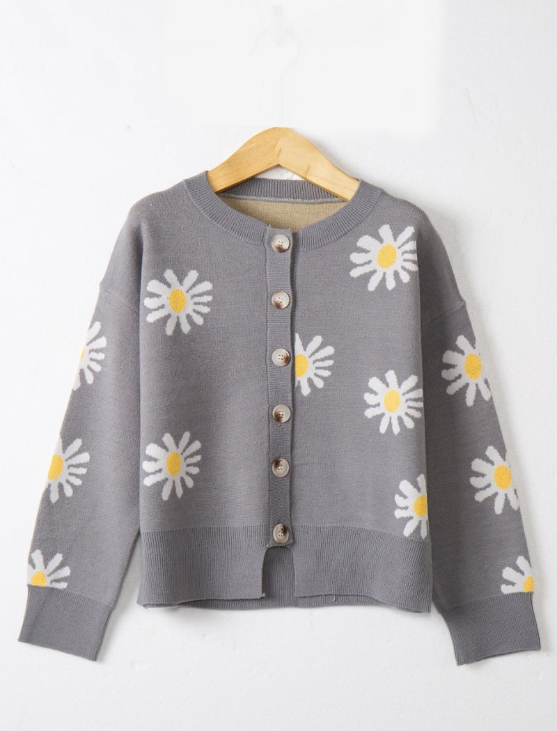 Daisy Button-Up Cardigan