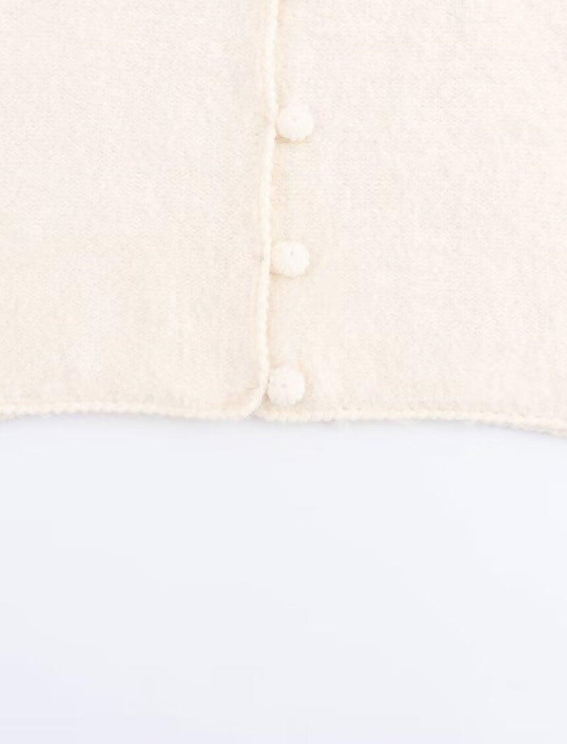 Hooded Knit Cardigan Sweater