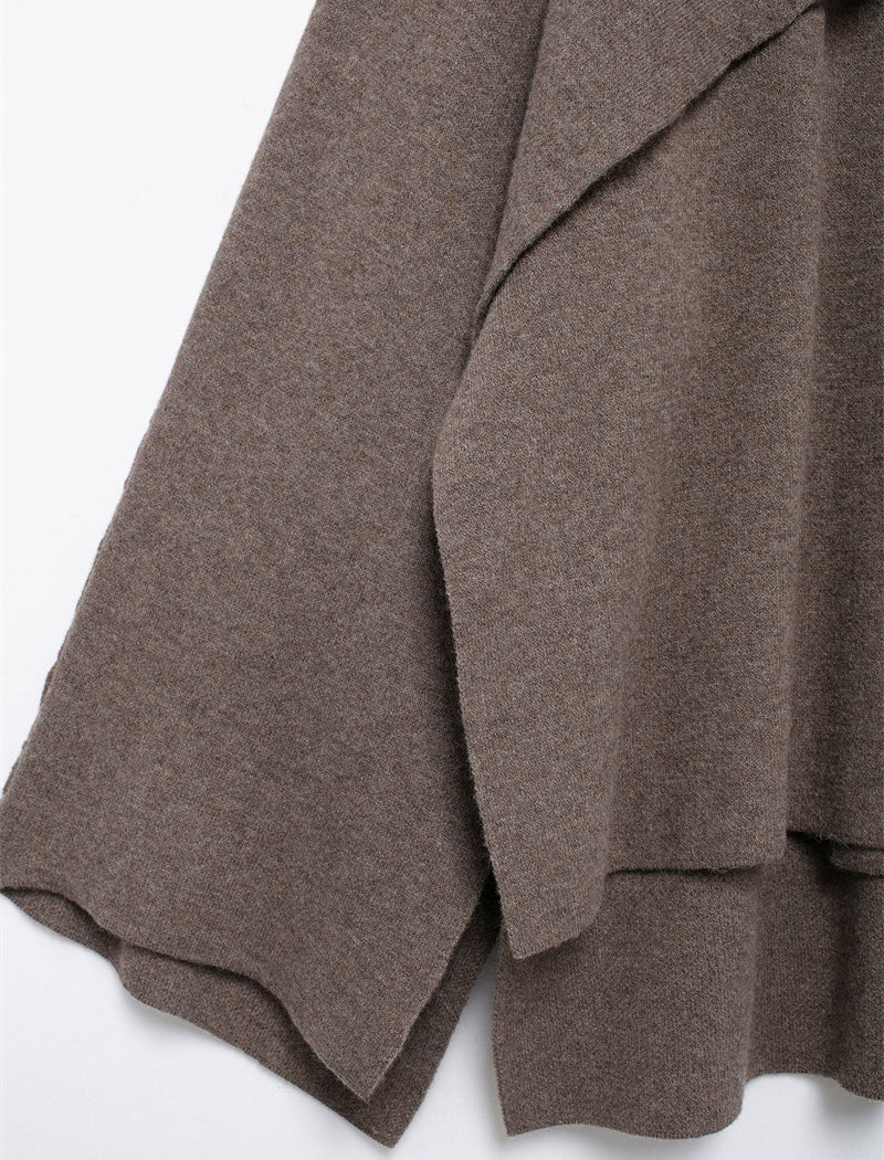 Draped Layered Poncho Top