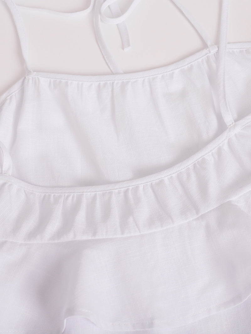 Layered Ruffle Mini Cami Dress