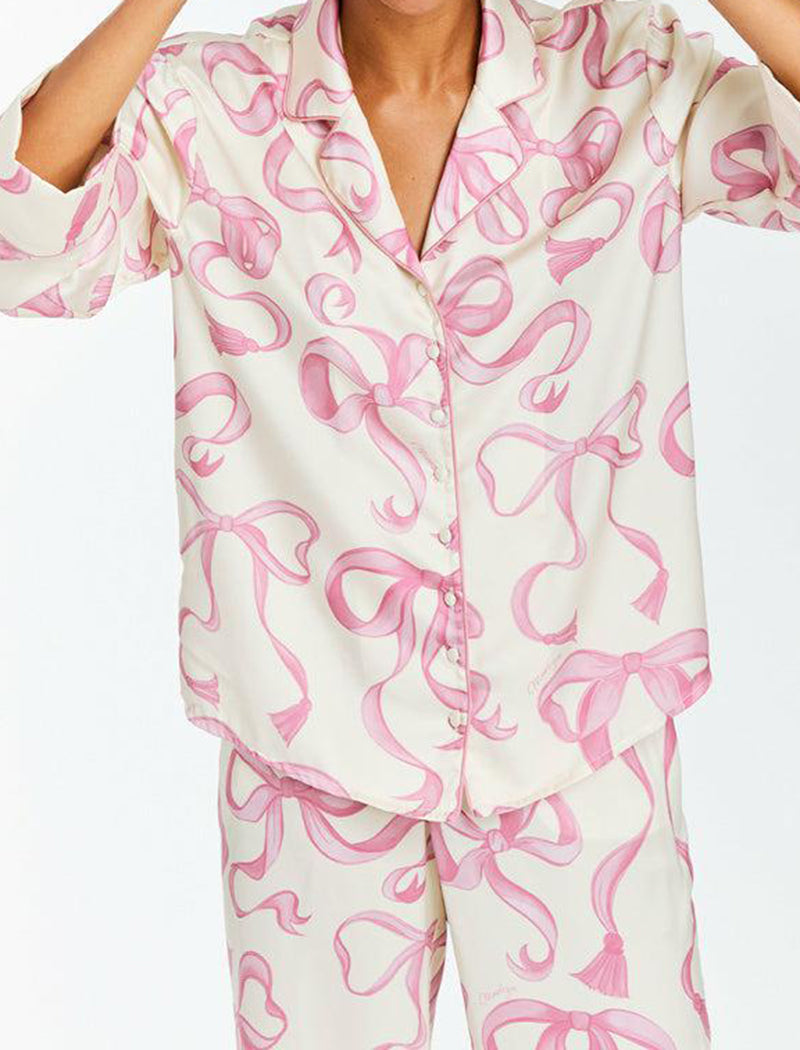Bow Loungewear Two-Piece Set