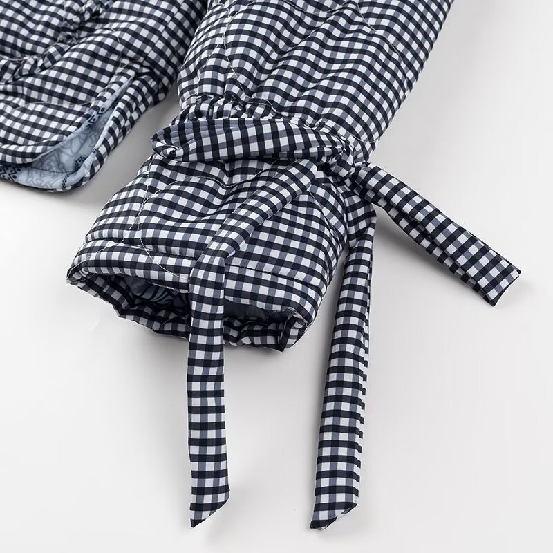 Button-Down Gingham Jacket