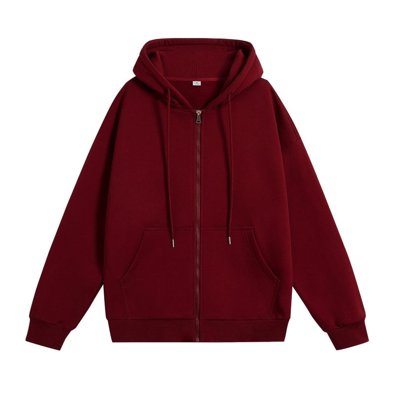 Classic Zippered Hoodie with Pockets