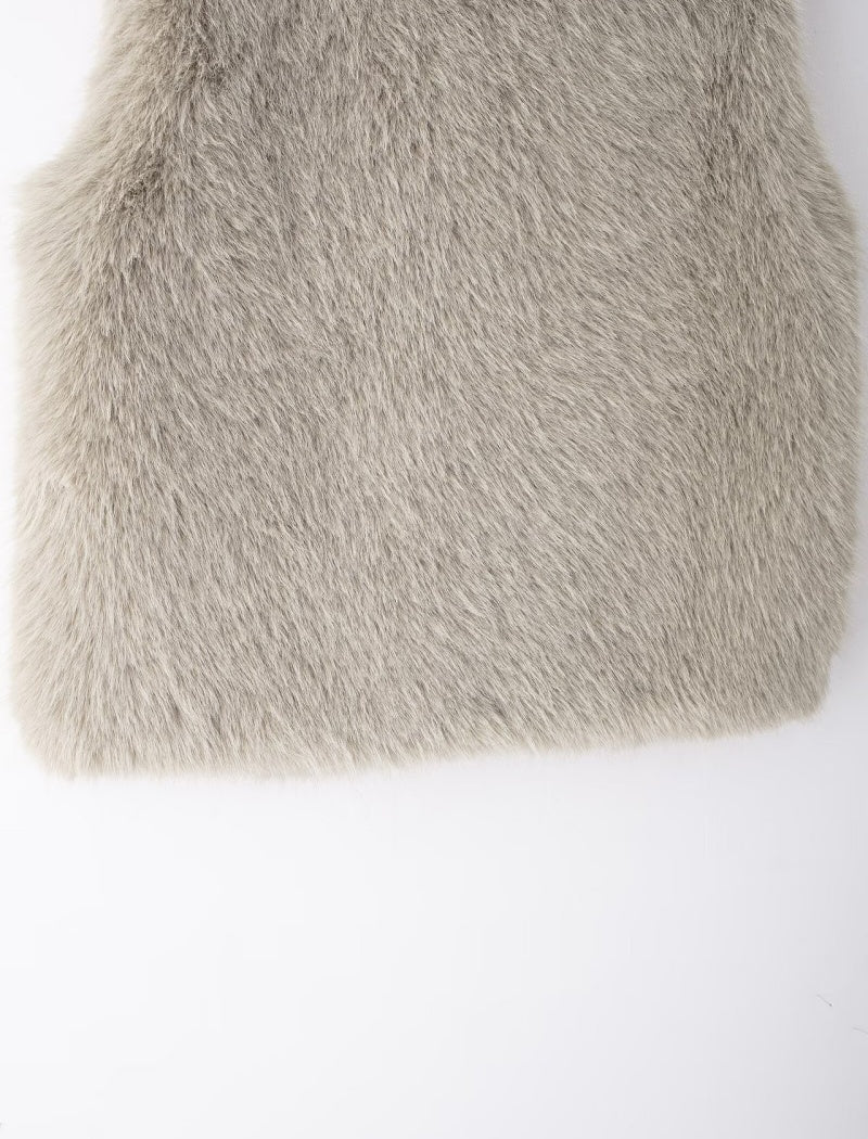 Faux Fur Sleeveless Vest