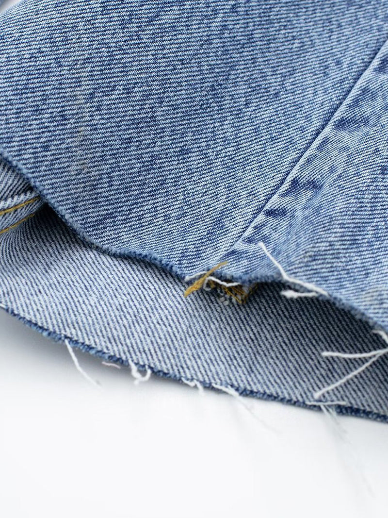 Buttoned Denim Jumpsuit