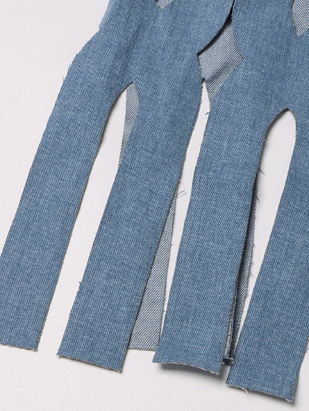 Cutout Fringe Longline Coat