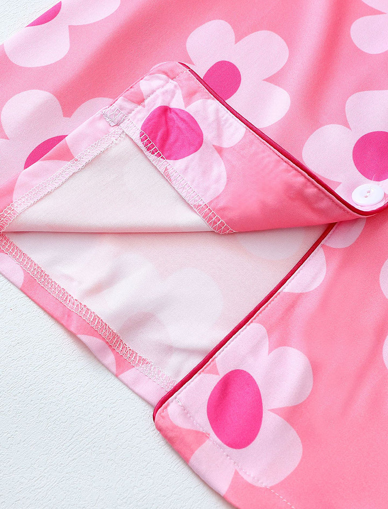 Floral Print Long Sleeve Top and Shorts Set