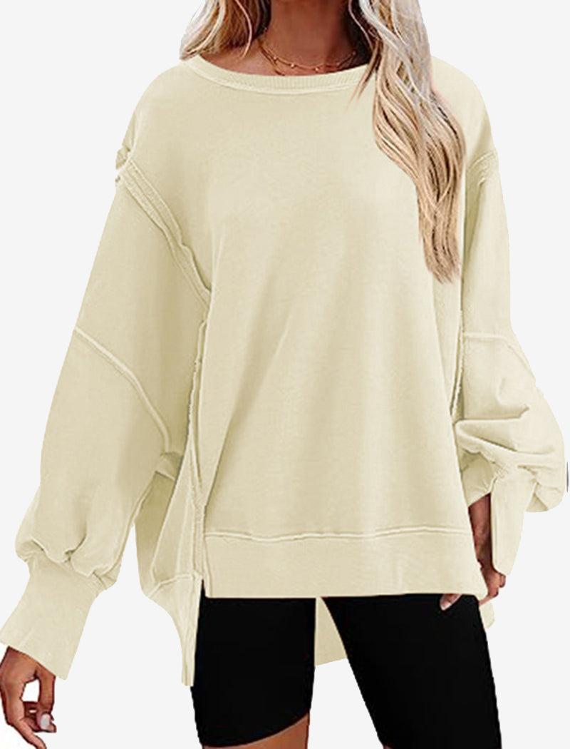 Oversized Long-Sleeve Pullover