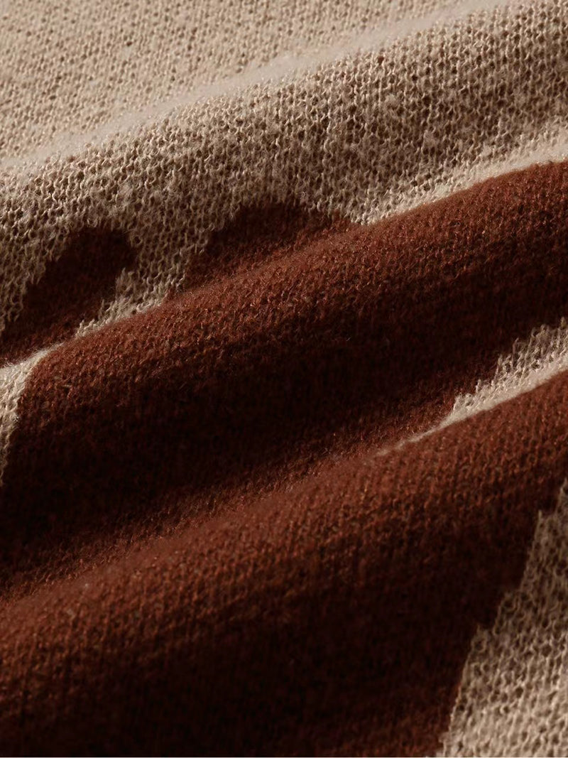 Colorblock Graphic Sweater