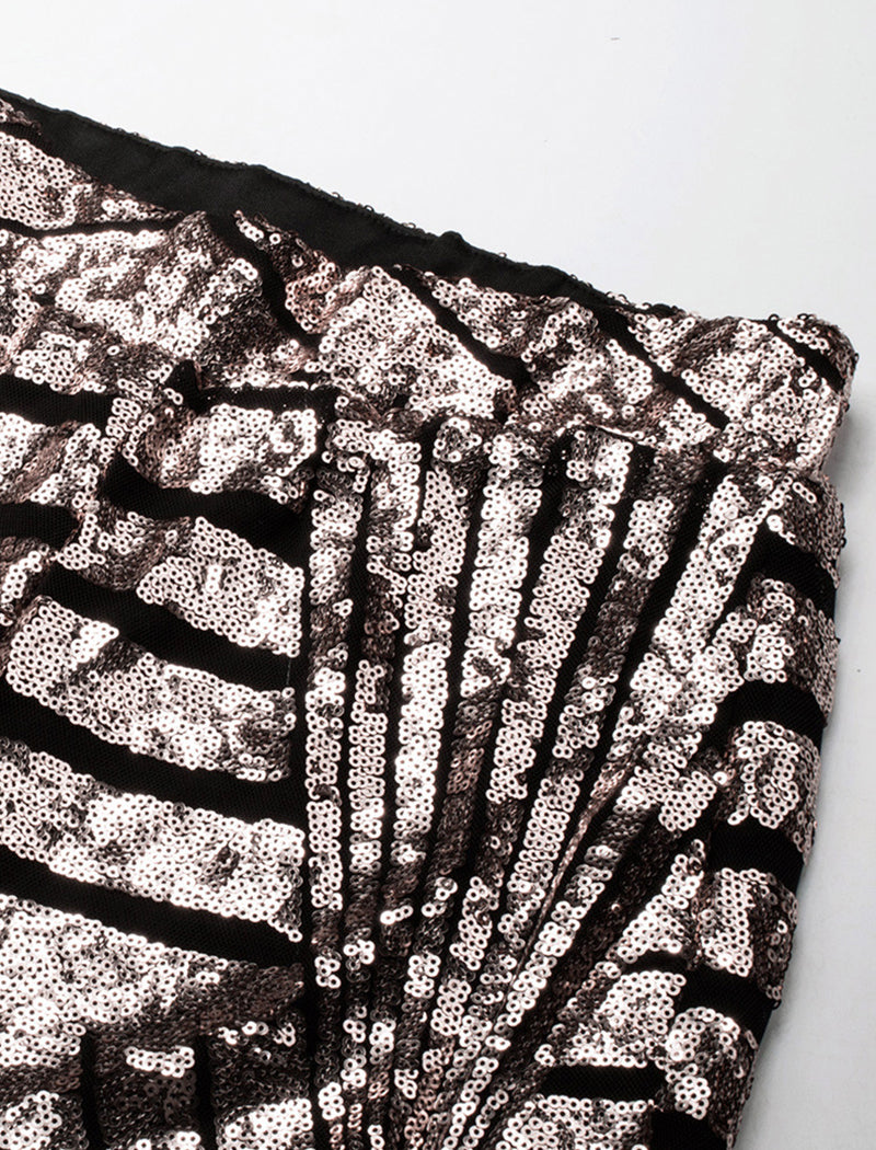 Sequin Embellished Flared Pants