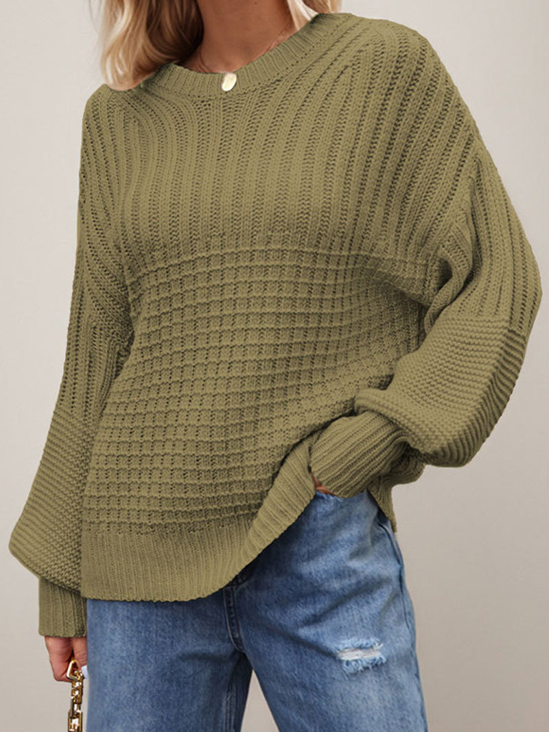Chunky Knit Textured Sweater