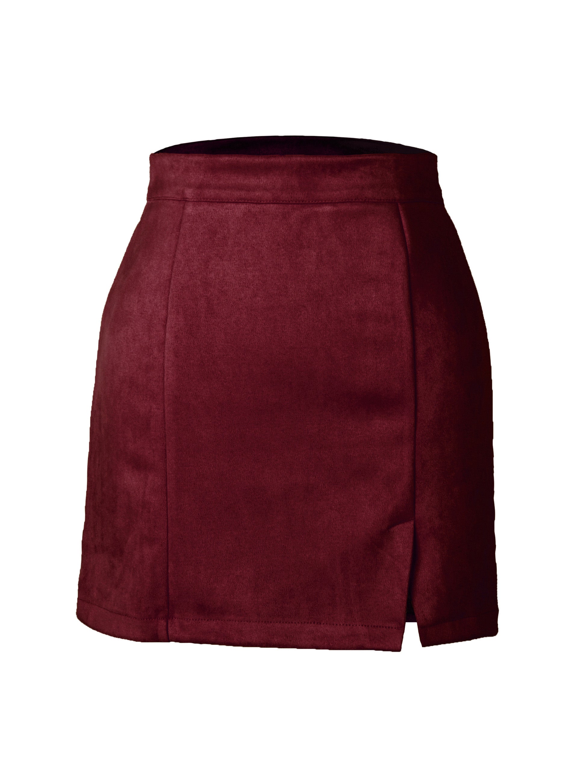 High-Waist Slit Mini Skirt