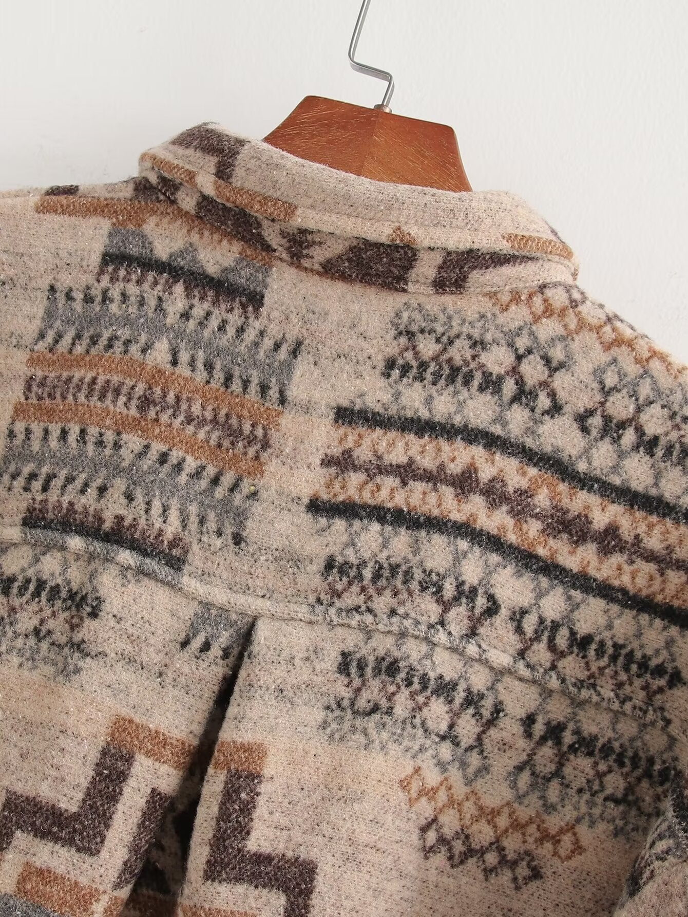 Geometric Print Shacket