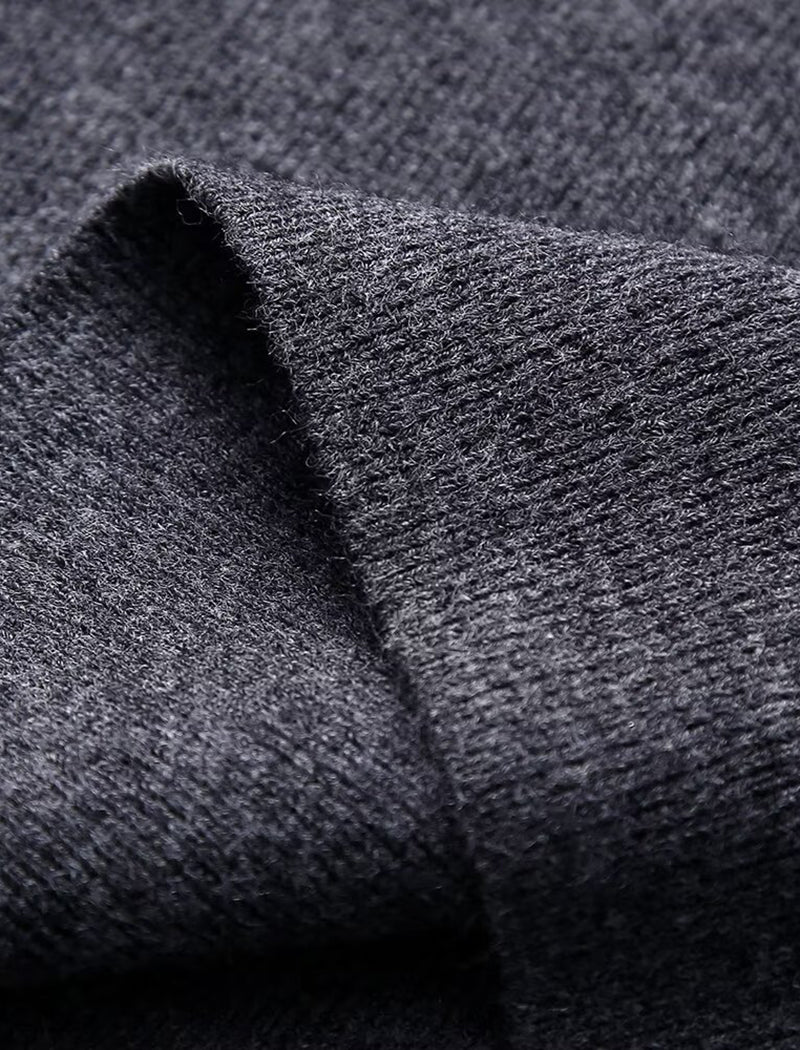 Knit Sweater with Diamond Collar