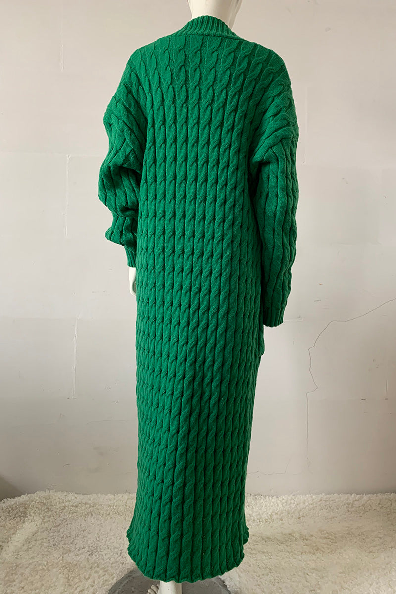 Longline Open-Front Cardigan Sweater