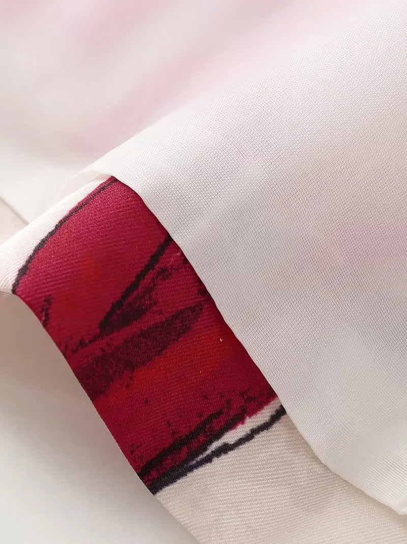 Floral Print Blazer and Pants Set