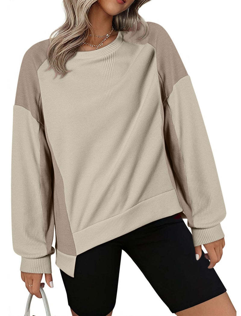 Colorblock Long-Sleeve Pullover
