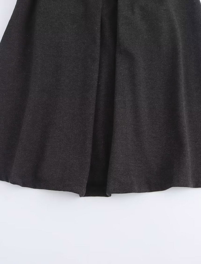 A-Line Belted Midi Skirt