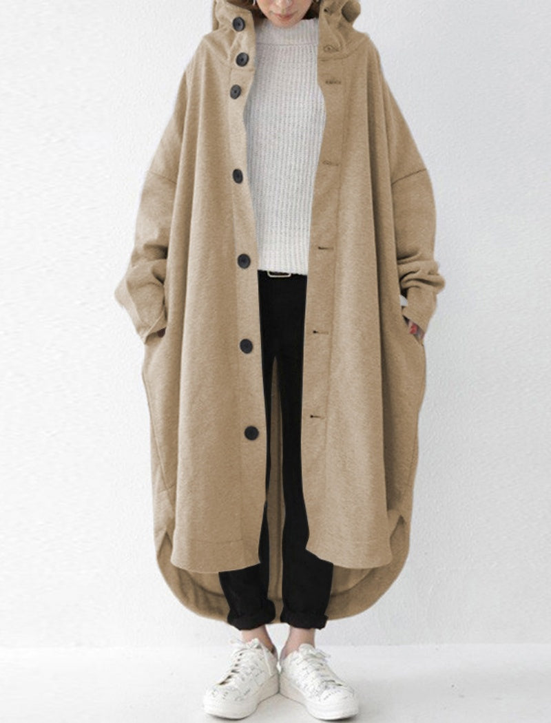 Hooded Mid-Length Coat