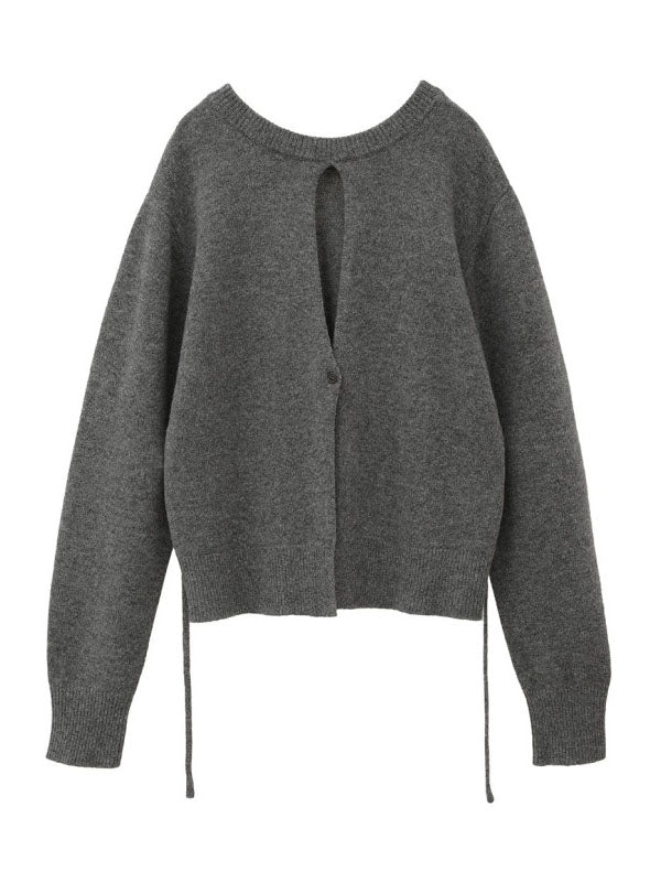 Cutout Cropped Cardigan