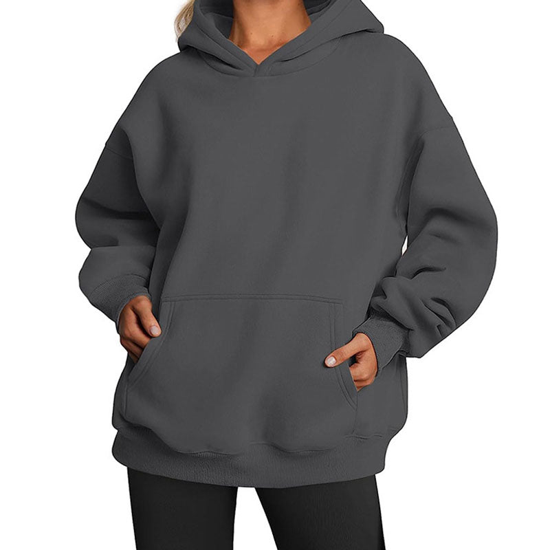 Pockets Drop-Sleeve Hoodie