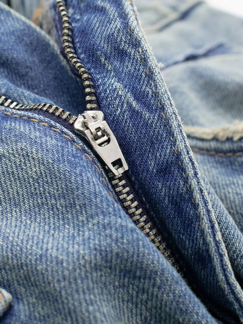 Wide-Leg Mid-Rise Jeans