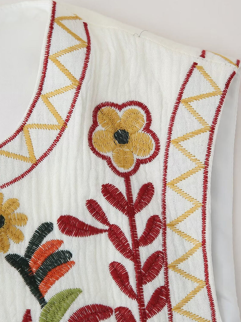 Floral Print Vest