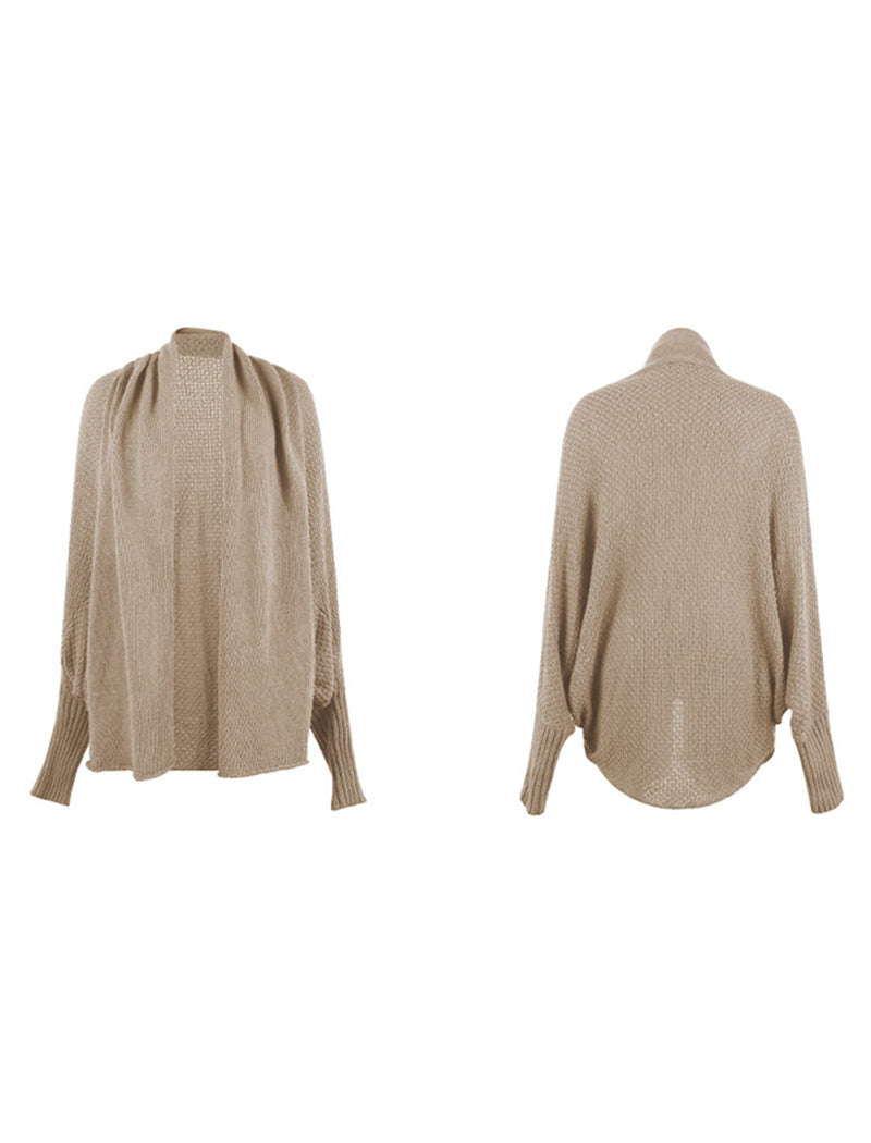 Oversized Batwing Sleeve Knit Cardigan