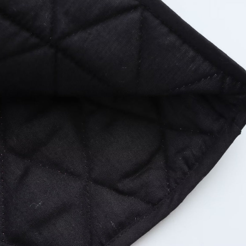 Quilted Floral Contrast Pocket Jacket