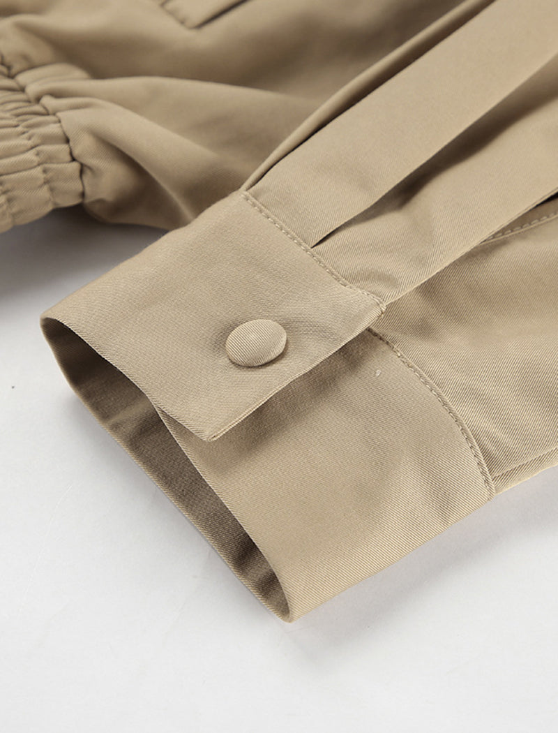 Collared Utility Zip-Up Jacket
