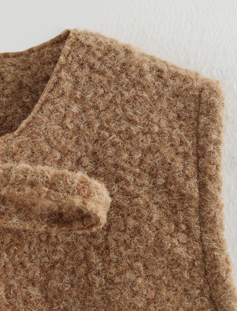 Tie-Front Sleeveless Vest