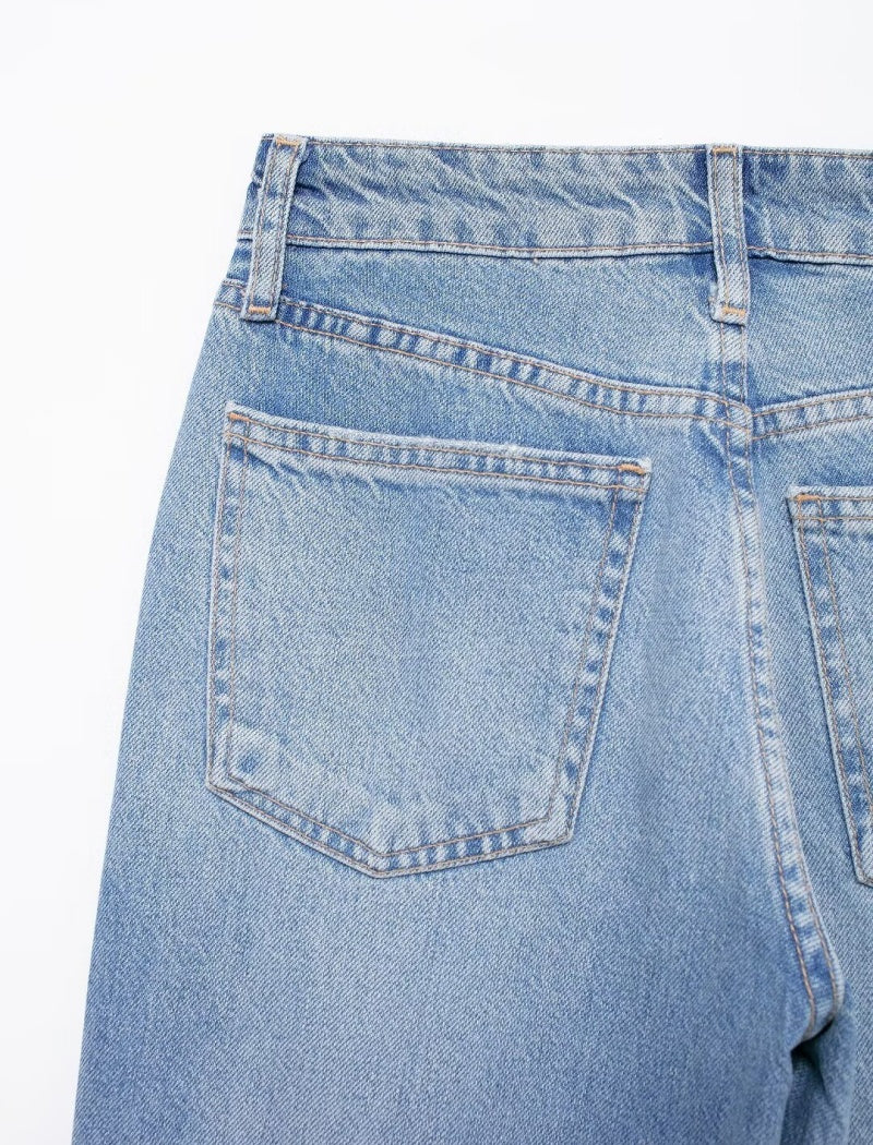 Star Studded Wide-Leg Jeans