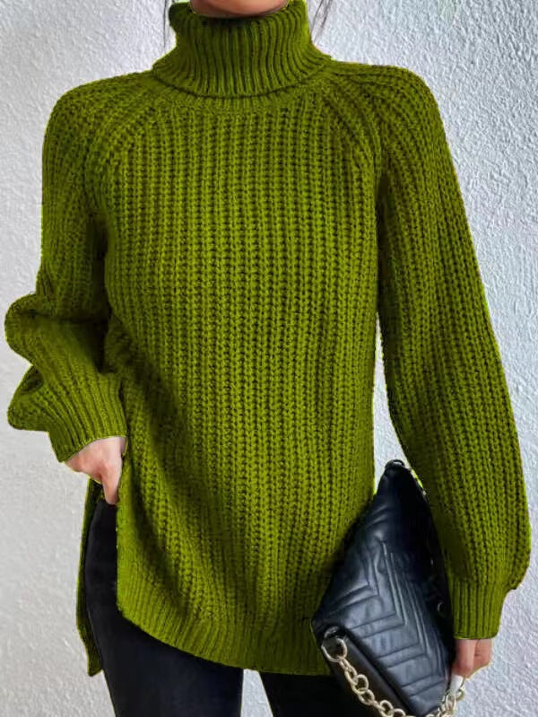Chunky Knit Turtleneck Sweater