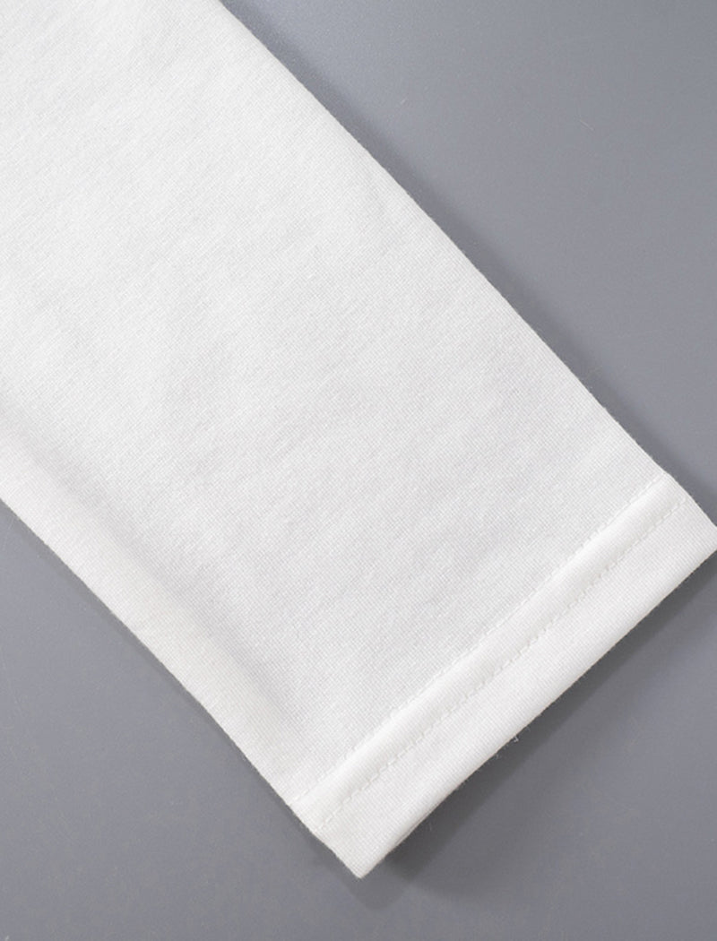 Bowknot Printed Slim Long Sleeve Tee