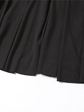 Flare Ruffle Lace Maxi Skirt